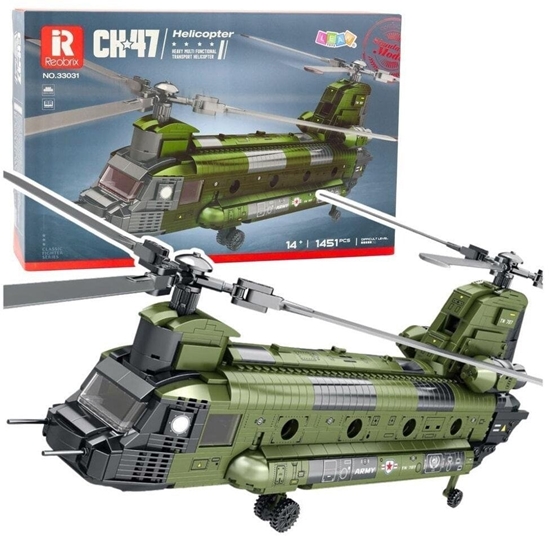 Изображение Klocki konstrukcyjne Helikopter wojskowy Chinook
