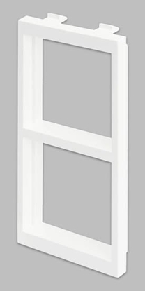 Attēls no Kontakt-Simon Adapter CIMA na 2 moduy K45 45x45mm biay S66/9