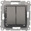 Attēls no Kontakt-Simon cznik aluzjowy Simon 54 trójpozycyjny podwójny 10A 250V antracyt (DZW2.01/48)