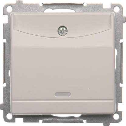 Picture of Kontakt-Simon cznik hotelowy z podwietleniem 10A 230V wtyk do zagniatania biay (DWH1.01/11)