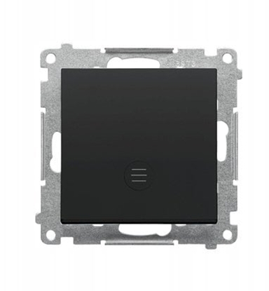 Изображение Kontakt-Simon cznik jedno biegunowy z podwietleniem LED (modu) 10 AX, 250 V~, szybkozcze czarny mat TW1L.01/149