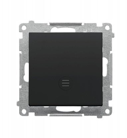 Изображение Kontakt-Simon cznik jedno biegunowy z podwietleniem LED (modu) 10 AX, 250 V~, szybkozcze czarny mat TW1L.01/149