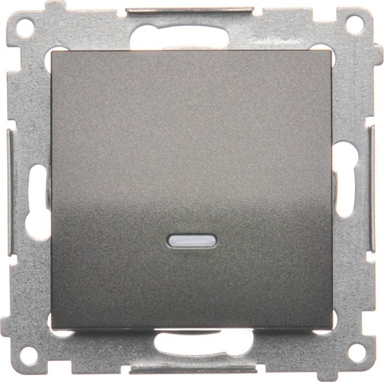 Изображение Kontakt-Simon cznik jednobiegunowy z podwietleniem antracyt - DW1L.01/48