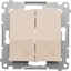 Изображение Kontakt-Simon cznik krzyowy Simon 54 podwójny 10AX 250V kremowy (DW7/2.01/41)