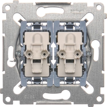 Изображение Kontakt-Simon cznik krzyowy Simon 54 podwójny 10AX 250V mechanizm (SW7/2XM)