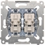Picture of Kontakt-Simon cznik krzyowy Simon 54 podwójny 10AX 250V mechanizm (SW7/2XM)