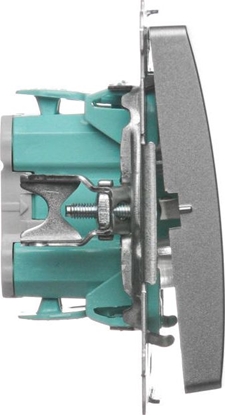 Attēls no Kontakt-Simon cznik pojedynczy Simon Basic 10AX 250V satynowy (BMW1.01/29)