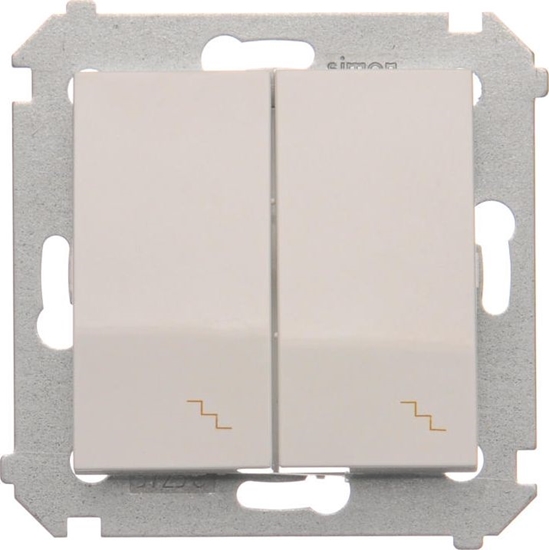 Picture of Kontakt-Simon cznik schodowy podwójny z podwietleniem 10 AX biay (DW6/2L.01/11)