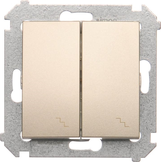 Picture of Kontakt-Simon cznik schodowy podwójny zoty mat - DW6/2.01/44