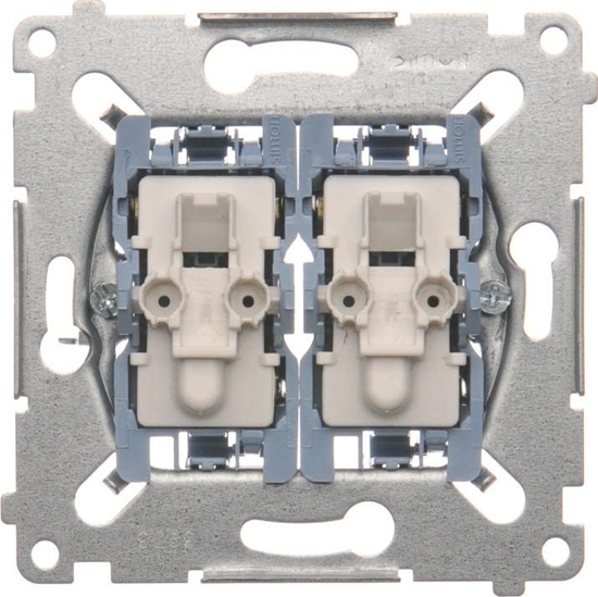 Изображение Kontakt-Simon cznik schodowy Simon 54 podwójny z podwietleniem 10AX 250V mechanizm (SW6/2XLM)