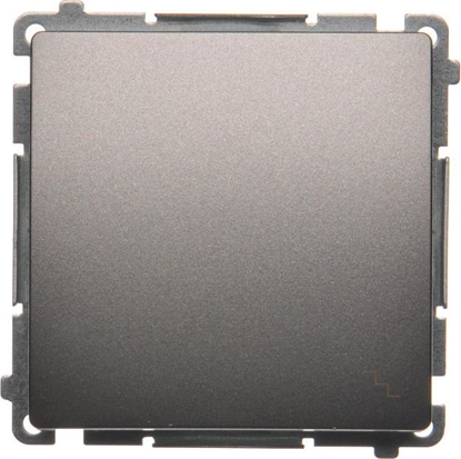 Attēls no Kontakt-Simon cznik schodowy Simon Basic pojedynczy 10AX 250V stal inox (BMW6.01/21)