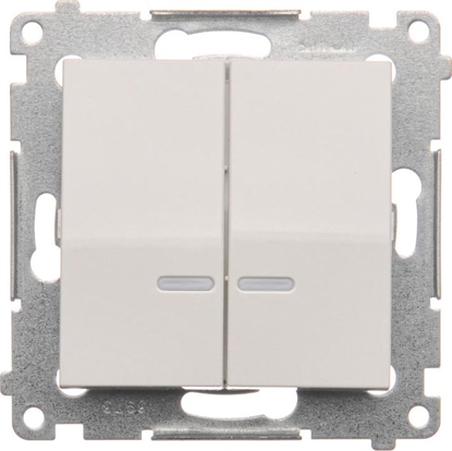 Attēls no Kontakt-Simon cznik wiecznikowy biay z podwietleniem - DW5BL.01/11