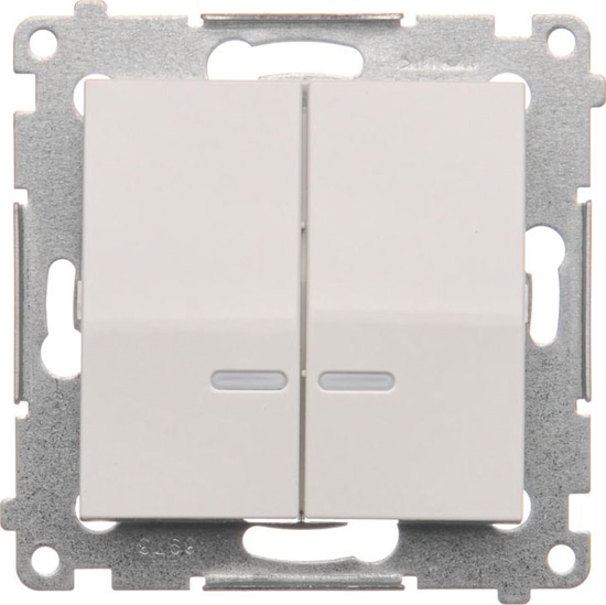 Picture of Kontakt-Simon cznik wiecznikowy biay z podwietleniem - DW5BL.01/11