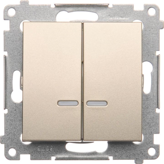 Picture of Kontakt-Simon cznik wiecznikowy z podwietleniem zoty mat - DW5BL.01/44