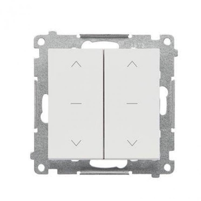 Изображение Kontakt-Simon Double roller switch three-position 1-0-2 (modu) 10 A, 250 V~, quick connectors matowy jasnoszary TZW2.01/114