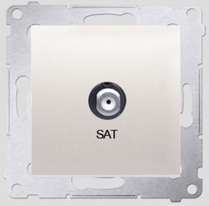 Attēls no Kontakt-Simon Gniazdo antenowe pojedyncze SIMON54 SAT kremowe - DASF1.01/41