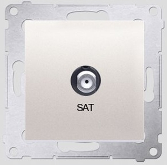 Изображение Kontakt-Simon Gniazdo antenowe pojedyncze SIMON54 SAT kremowe - DASF1.01/41