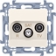 Picture of Kontakt-Simon Gniazdo antenowe Simon 10 R-TV-SAT kocowe kremowe IP20 (CASK.01/41)
