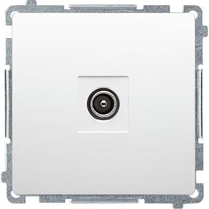 Attēls no Kontakt-Simon Gniazdo antenowe Simon Basic R-TV kocowe biay (BMAK3.01/11)