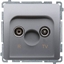 Picture of Kontakt-Simon Gniazdo antenowe Simon Basic R-TV kocowe inox (BMZAR1/1.01/21)