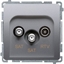 Picture of Kontakt-Simon Gniazdo antenowe Simon Basic RTV-SAT-SAT inox (BMZAR+SAT3.1-P2.01/21)