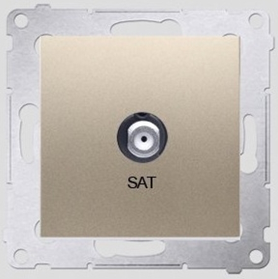 Picture of Kontakt-Simon Gniazdo antenowe SIMON54 SAT zote - DASF1.01/44