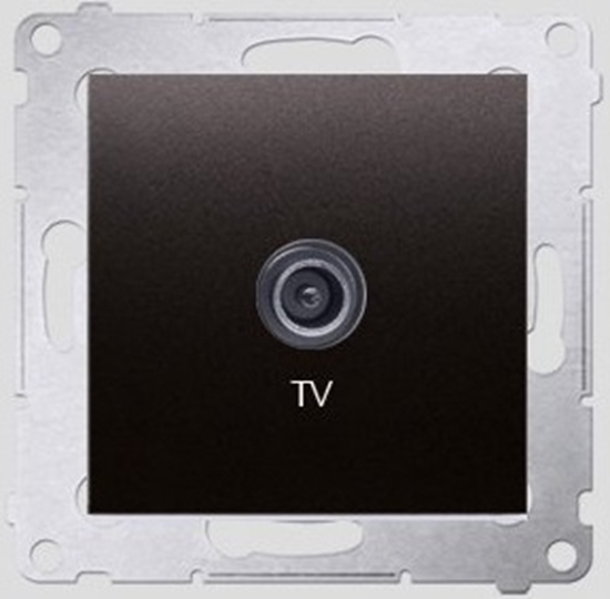 Изображение Kontakt-Simon Gniazdo antenowe SIMON54 TV kocowe antracyt (DAK1.01/48)