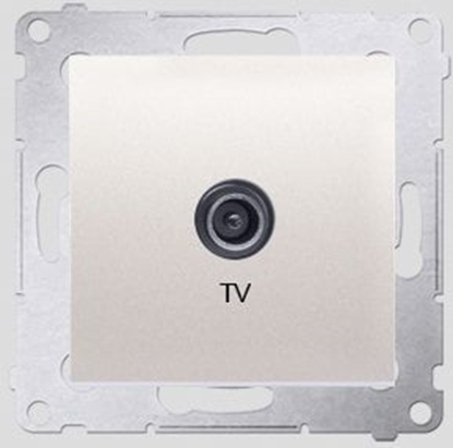 Изображение Kontakt-Simon Gniazdo antenowe SIMON54 TV kocowe kremowe - DAK1.01/41