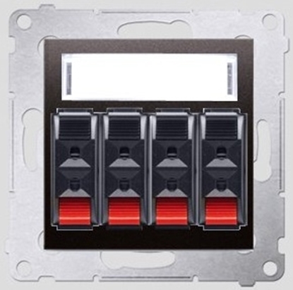 Attēls no Kontakt-Simon Gniazdo gonikowe SIMON54 poczwórne antracyt - DGL34.01/48