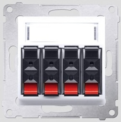 Attēls no Kontakt-Simon Gniazdo gonikowe SIMON54 poczwórne biay - DGL34.01/11