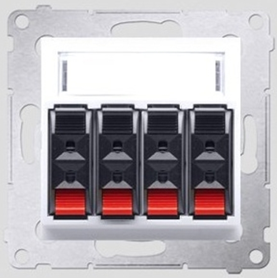 Picture of Kontakt-Simon Gniazdo gonikowe SIMON54 poczwórne biay - DGL34.01/11