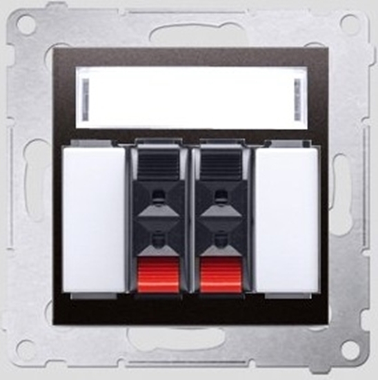 Picture of Kontakt-Simon Gniazdo gonikowe SIMON54 podwójne antracyt - DGL32.01/48