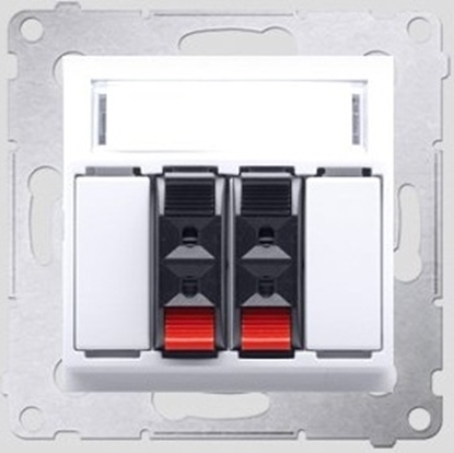 Attēls no Kontakt-Simon Gniazdo gonikowe SIMON54 podwójne biae - DGL32.01/11