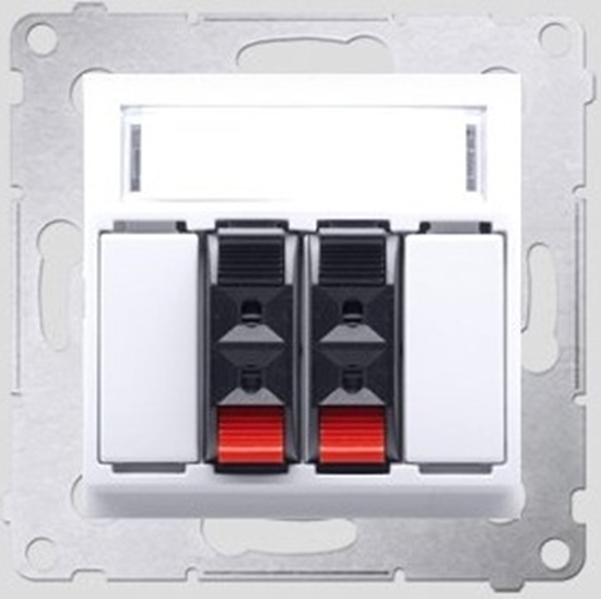 Picture of Kontakt-Simon Gniazdo gonikowe SIMON54 podwójne biae - DGL32.01/11