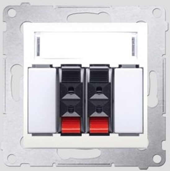 Picture of Kontakt-Simon Gniazdo gonikowe SIMON54 podwójne kremowe - DGL32.01/41