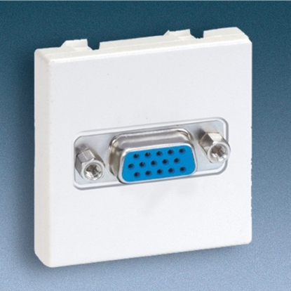 Attēls no Kontakt-Simon Gniazdo K45 video VGA czysta biel - K100B/9