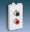 Picture of Kontakt-Simon Gniazdo K45/2 audio 2xRCA Cinch czysta biel - K101B/9