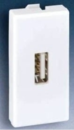 Изображение Kontakt-Simon Gniazdo K45/2 USB typ A eskie czysta biel - K128B/9