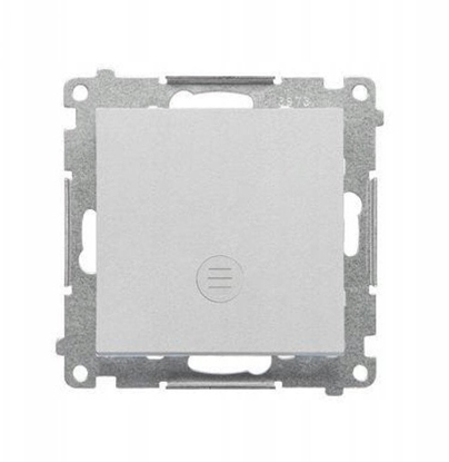 Изображение Kontakt-Simon Jednobiegunowy cznik z sygnalizacj zaczenia LED (modu) 10 AX, 250 V~, szybkozcza Aluminium mat TW1ZL.01/143
