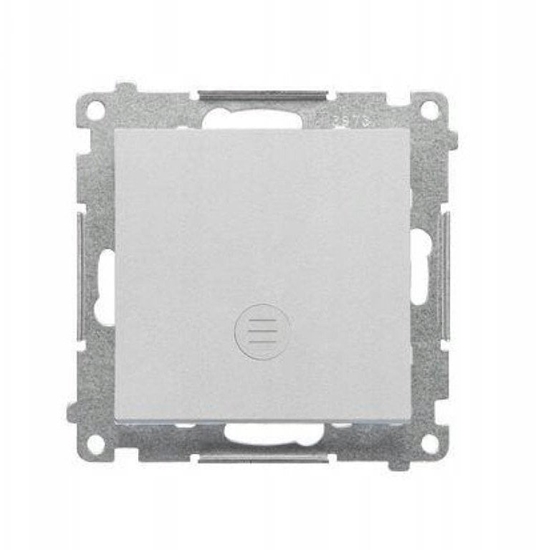Изображение Kontakt-Simon Jednobiegunowy cznik z sygnalizacj zaczenia LED (modu) 10 AX, 250 V~, szybkozcza Aluminium mat TW1ZL.01/143