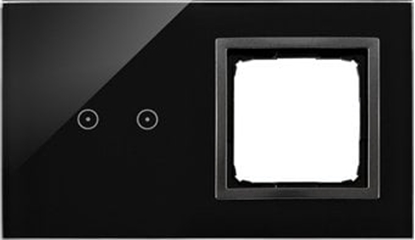 Изображение Kontakt-Simon Panel dotykowy 54 Touch DSTR220/73 dwa moduy dwa pola dotykowe poziome otwór na osprzt zastyga lawa