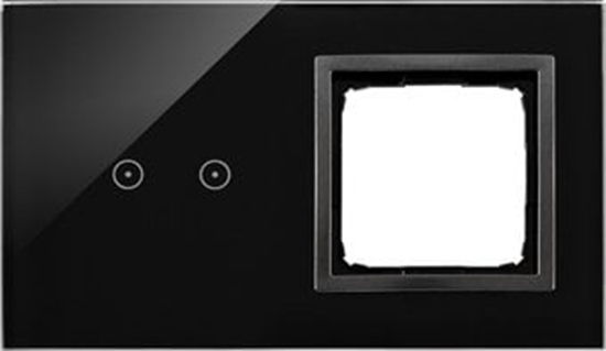 Изображение Kontakt-Simon Panel dotykowy 54 Touch DSTR220/73 dwa moduy dwa pola dotykowe poziome otwór na osprzt zastyga lawa