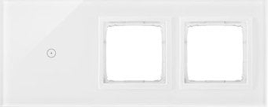 Изображение Kontakt-Simon Panel dotykowy Kontakt-Simon 54 Touch DSTR3100/70 trzy moduy jedno pole dotykowe otwór na osprzt otwór na osprzt biaa pera