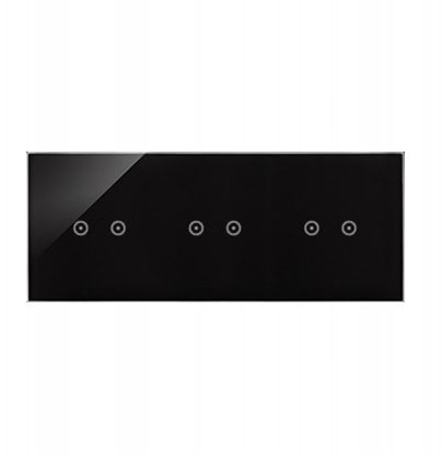 Изображение Kontakt-Simon Panel dotykowy S54 Touch, 3 moduy, 2 pola dotykowe poziome + 2 pola dotykowe poziome + 2 pola dotykowe poziome, stygnita lawa