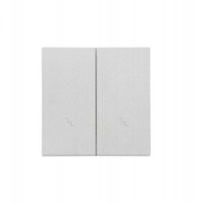 Изображение Kontakt-Simon Podwójny klawisz z piktogramami do schodów SW6/2WM Aluminium mat TKW6/2/143