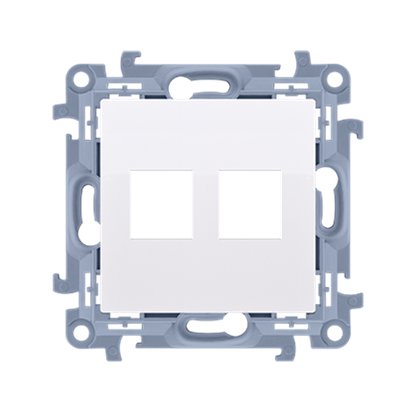 Изображение Kontakt-Simon Pokrywa gniazd teleinformatycznych na Keystone paska podwójna biay (CKP2.01/11)
