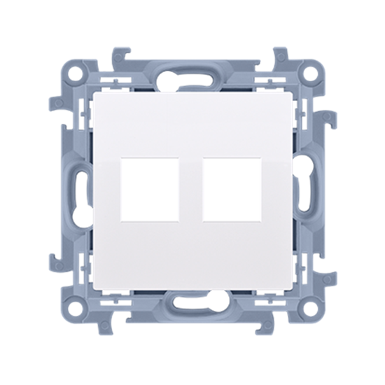 Изображение Kontakt-Simon Pokrywa gniazd teleinformatycznych na Keystone paska podwójna biay (CKP2.01/11)