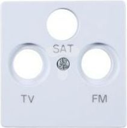 Изображение Kontakt-Simon Pokrywa gniazda antenowego RD/TV/SAT biaa (82037-30)