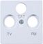 Изображение Kontakt-Simon Pokrywa gniazda antenowego RD/TV/SAT biaa (82037-30)
