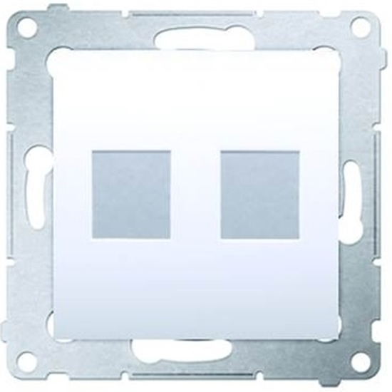 Изображение Kontakt-Simon Pokrywa gniazda teleinformatycznego podwójnego SIMON54 biaa - DKP2.01/11